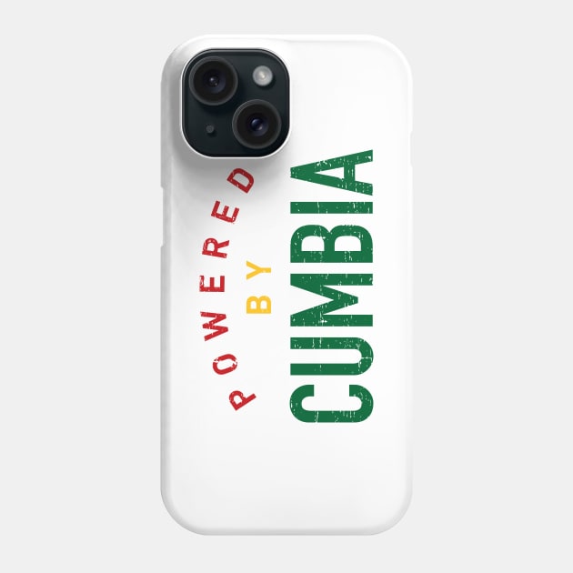 Powered by Cumbia - cumbia reggea colors Phone Case by verde
