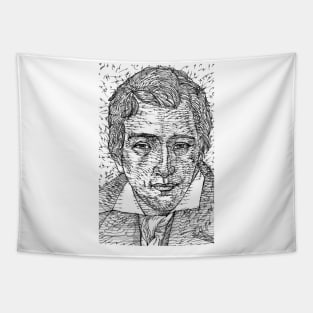 HEINRICH HEINE ink portrait Tapestry