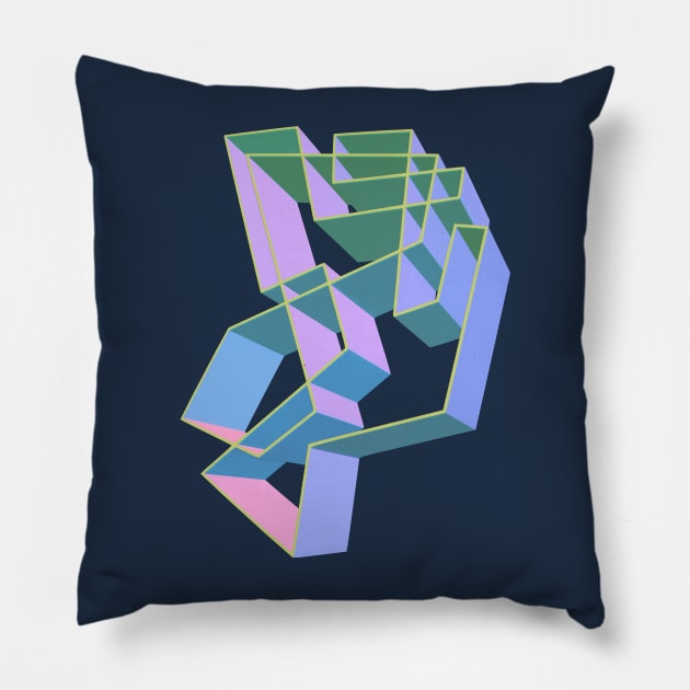 Angular Shapes Pillow by AKdesign