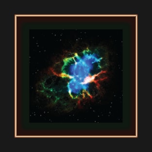 The Crab Nebula: An Astronomical Watercolor T-Shirt