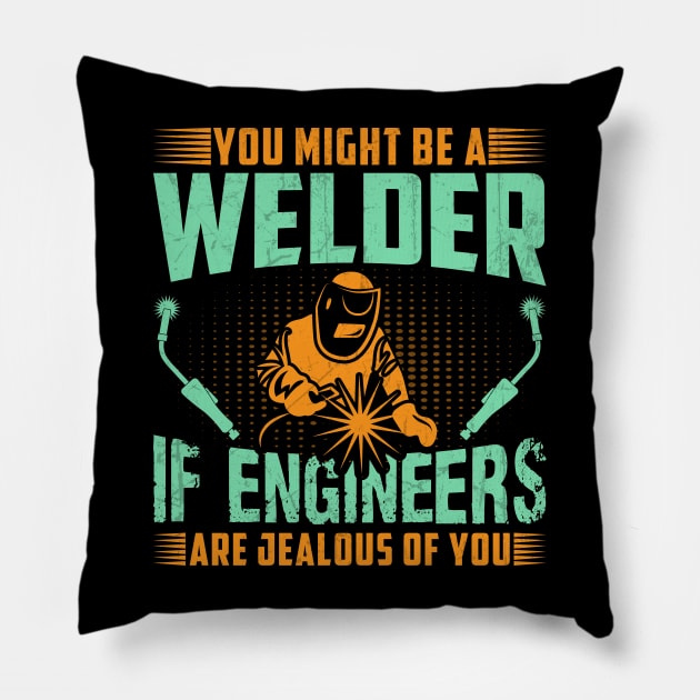 welding Pillow by Lifestyle T-shirts