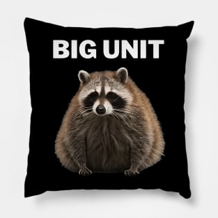 fat raccoon Pillow