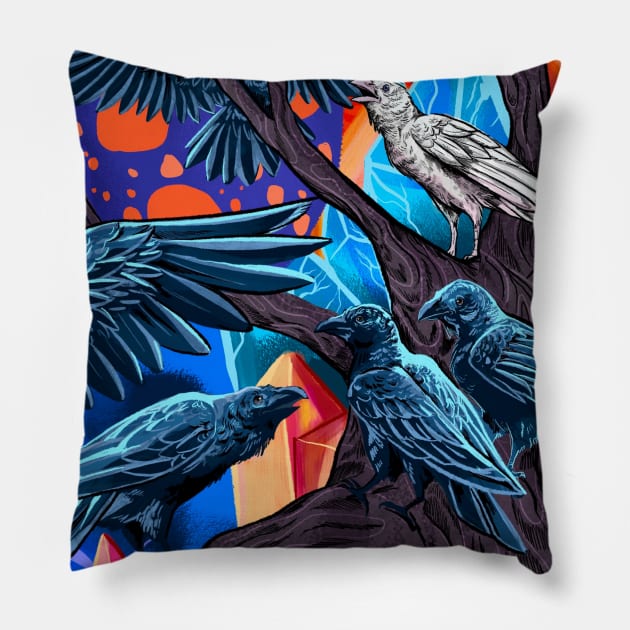 Raven Pillow by Cari.boou