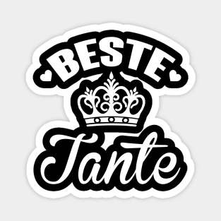 Beste tante (white) Magnet