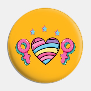 Young woman with love heart in speech bubble illustration... Pin