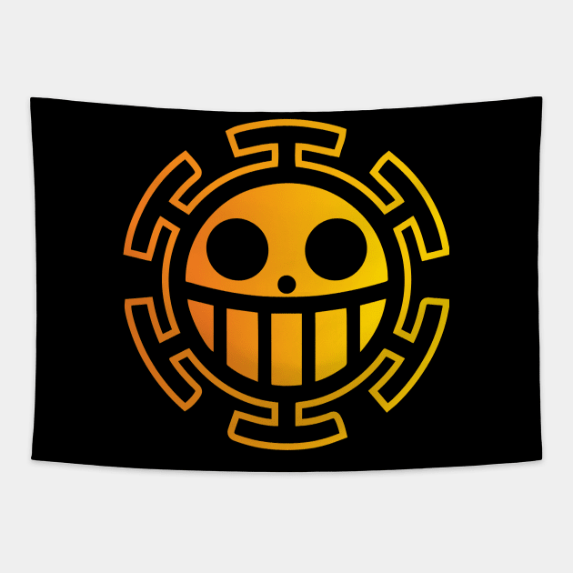 Trafalgar Law Pirates Logo Tapestry by AnimeTee