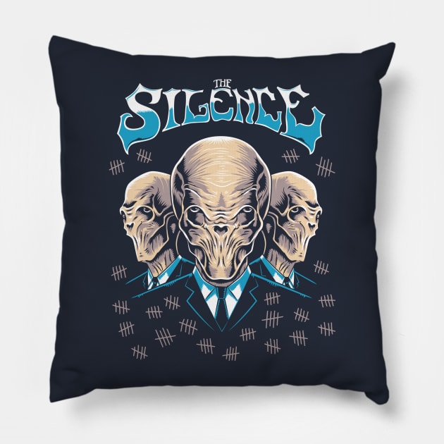 The Silence - Doctor Who Villains - Sci Fi Pillow by Nemons