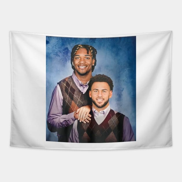 Anthony And Michael Mug Shot Step Brothers Tapestry by TrikoCraft