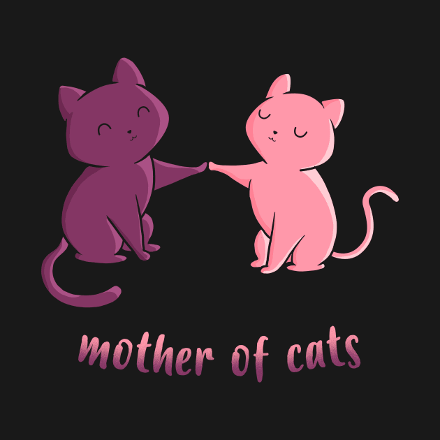 MOTHER OF CATS cute kawaii kitten by leepianti