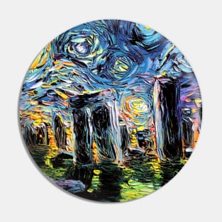 Stonehenge Starry Night Pin