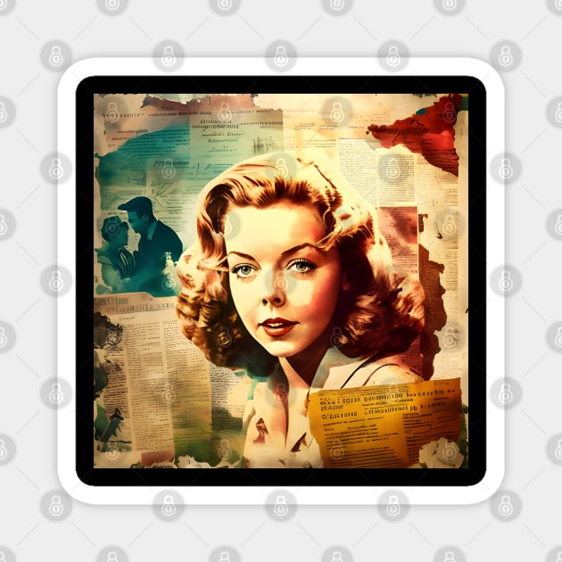 Ida Lupino #15 Magnet by MonoMagic