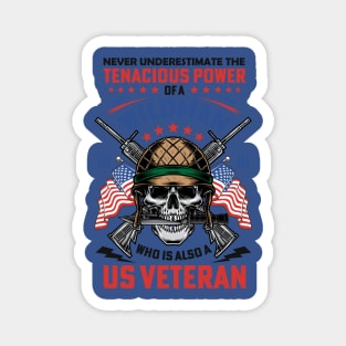 Never Underestimate a U.S. Veteran Wildman Magnet