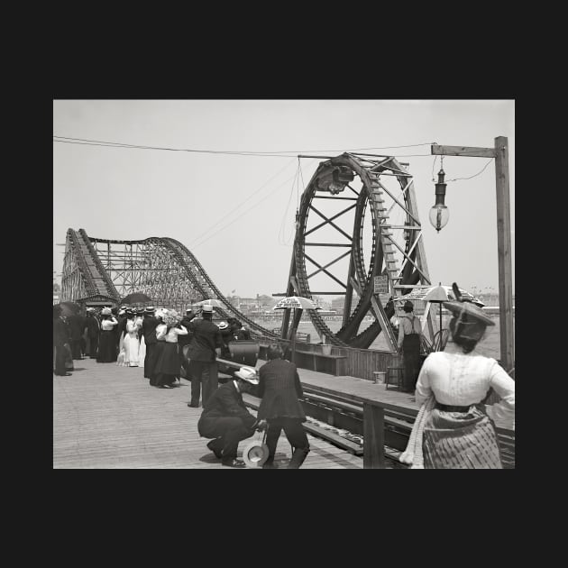 Atlantic City Rollercoaster, 1901. Vintage Photo by historyphoto