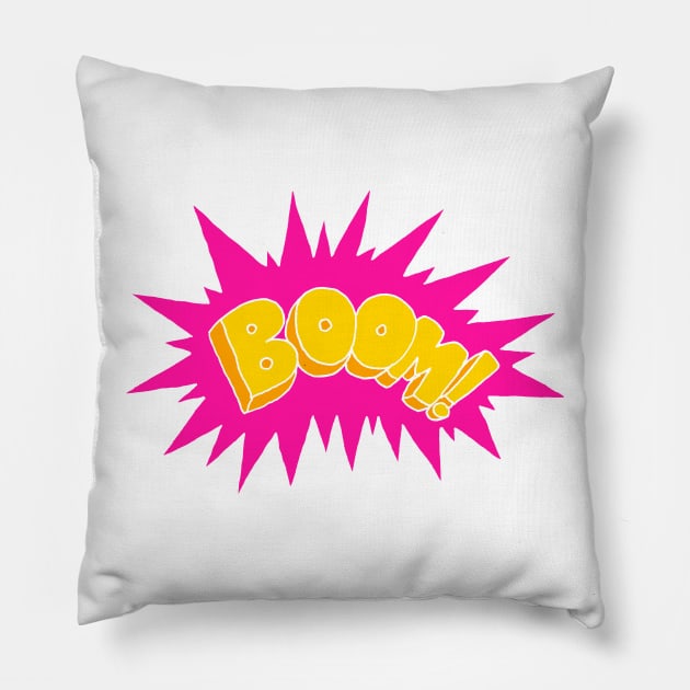 Boom! Pillow by lucamendieta