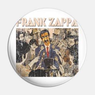 Zappa Vintage Look Fan Art 1 Pin