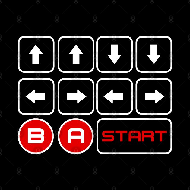 Cheat Code - Up Up Down Down Left Right Left Right B A Start by SpaceAlienTees