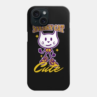 cute sneaky cat Phone Case