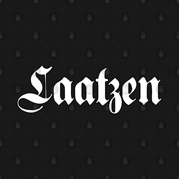 Laatzen written with gothic font by Happy Citizen