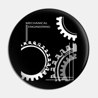 mechanical engineering text with gear image Pin