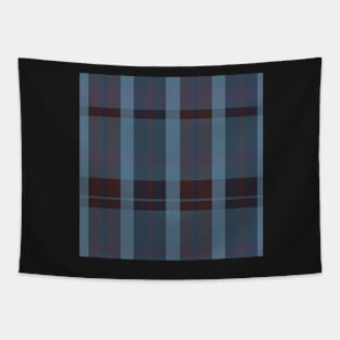 Winter Aesthetic Aillith 2 Hand Drawn Textured Plaid Pattern Tapestry