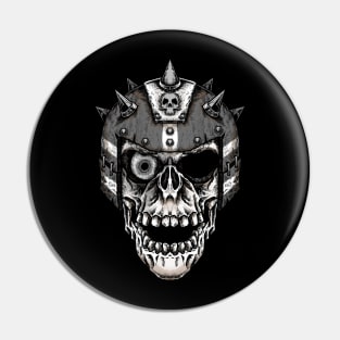 Fantasy Football Skeleton Grey 2 Pin