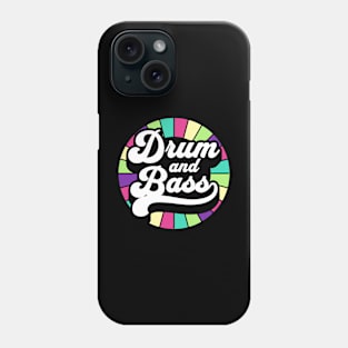 DRUM AND BASS - Color wheel (purple/lime/teal) Phone Case