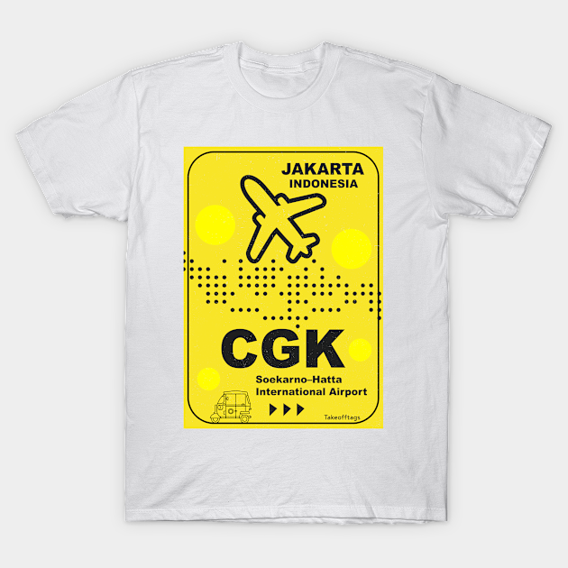 Cgk Jakarta Airport Code Airport Codes T Shirt Teepublic