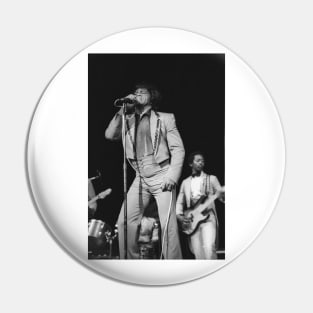 James Brown BW Photograph Pin