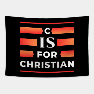 C is for Christian | Christian Typography Tapestry