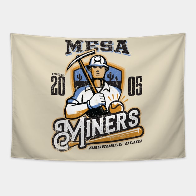 Mesa Miners Tapestry by MindsparkCreative