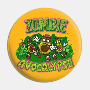 Zombie Avocalypse Pin