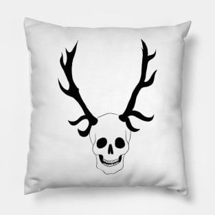 wendigo skull Pillow