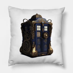 Steampunk Time-Traveler Pillow