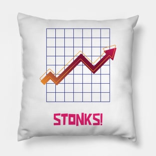 Stonks Stock Market Pillow