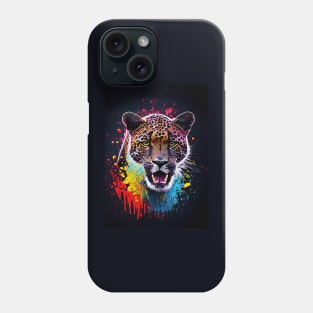 Splatter Paint Jaguar Phone Case