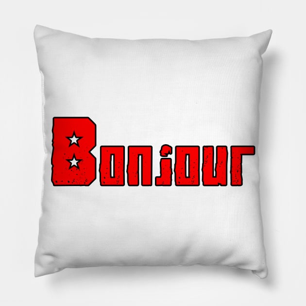 bonjour Pillow by sarahnash