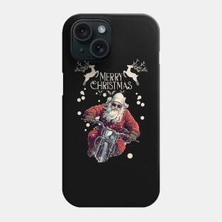 Santa Celebrate Christmas With Motorcycle Phone Case