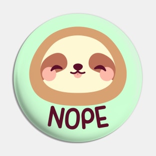 Cute sloth face Pin