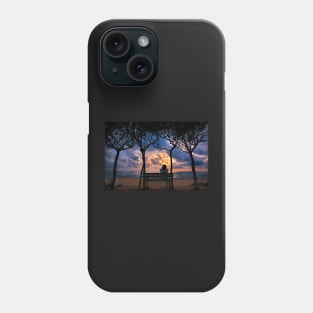 Cloudy sunset in Sugartown Phone Case