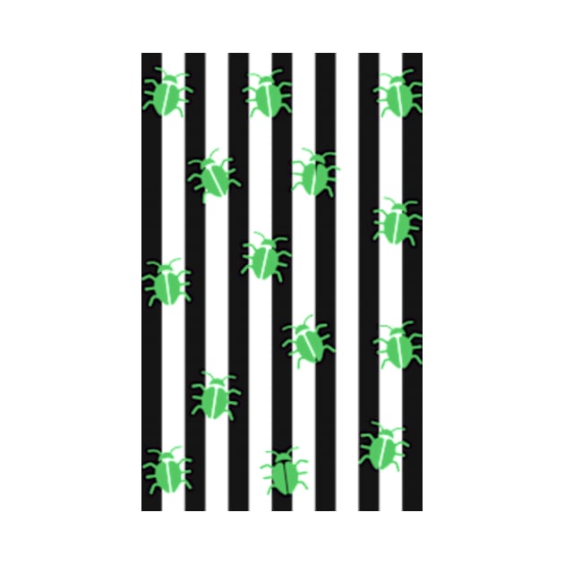 Beetlejuice Stripes and Bugs by byebyesally