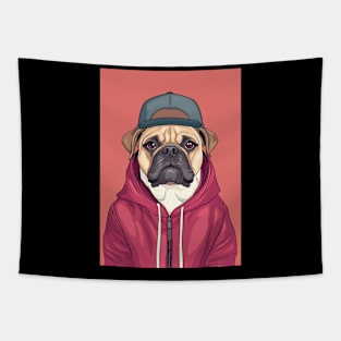 Pug Style Tapestry