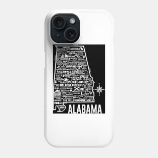 Alabama Map Phone Case