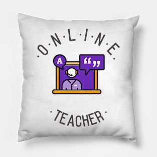 Online Teacher Pillow