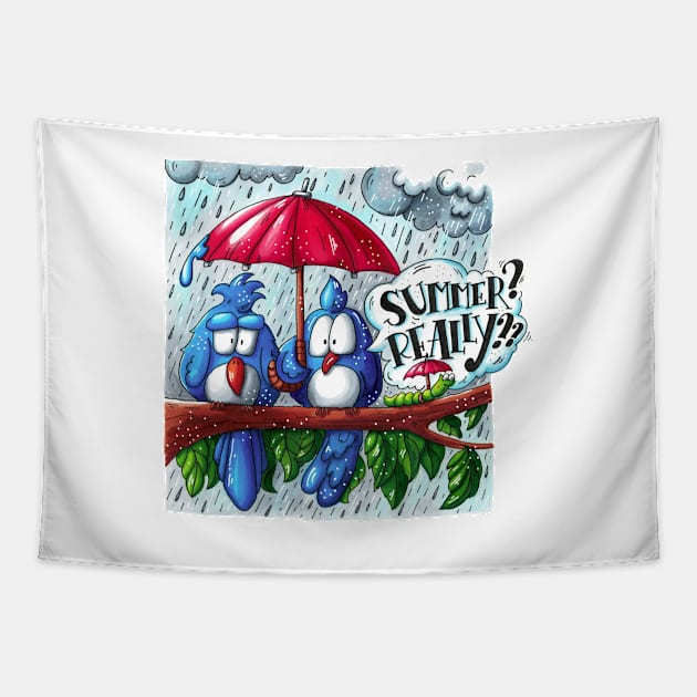 Summer? Really?? Tapestry by BlueInkStudio