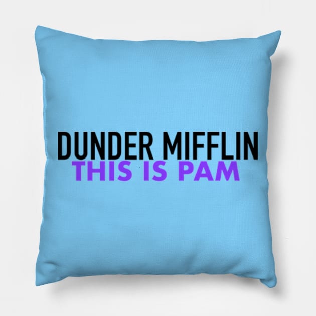 Dunder Mifflin This is Pam Pillow by LuisP96