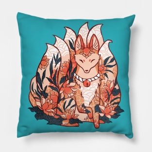 Kitsune Spirit Fox Pillow