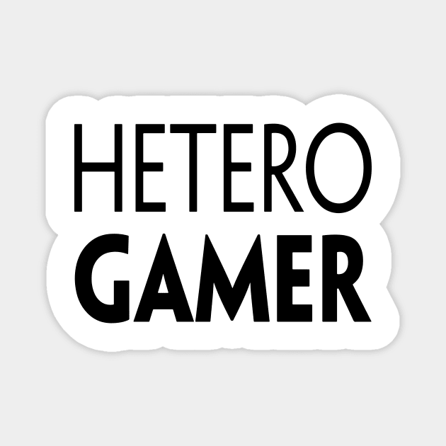 HETERO GAMER Magnet by TextGraphicsUSA