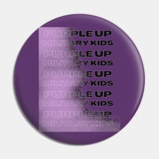 purple up for military kids Pin