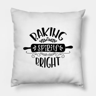 Baking Spirits Bright, Christmas gif idea Pillow