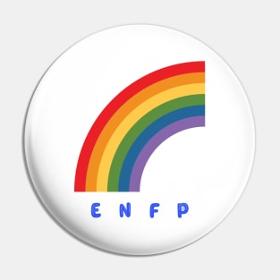 Rainbow ENFP Gift T-shirt Pin